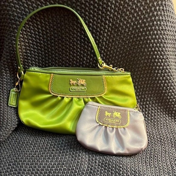 Coach Green and Gray Shoulder Bag Set - Picture 1 of 7